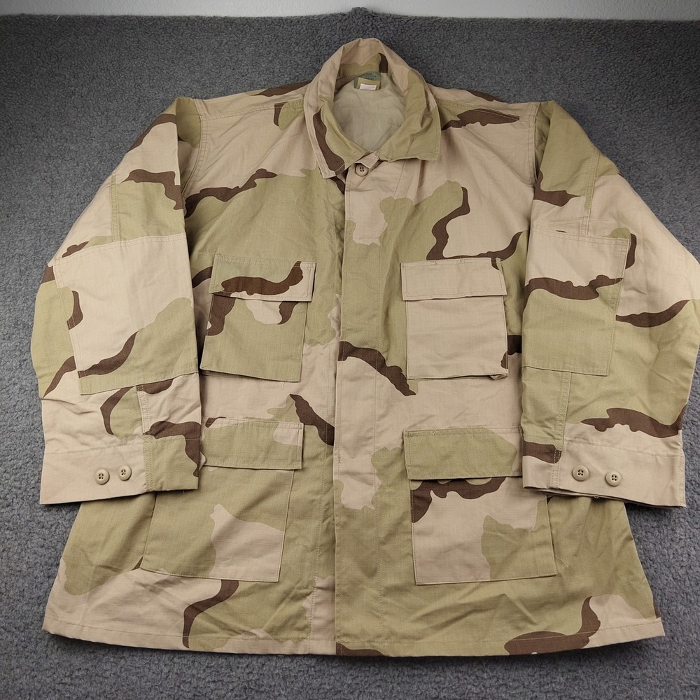 Tru-Spec BDU Military Jacket Mens 2XL Desert Camo Tactical Ripstop Jacket EUC